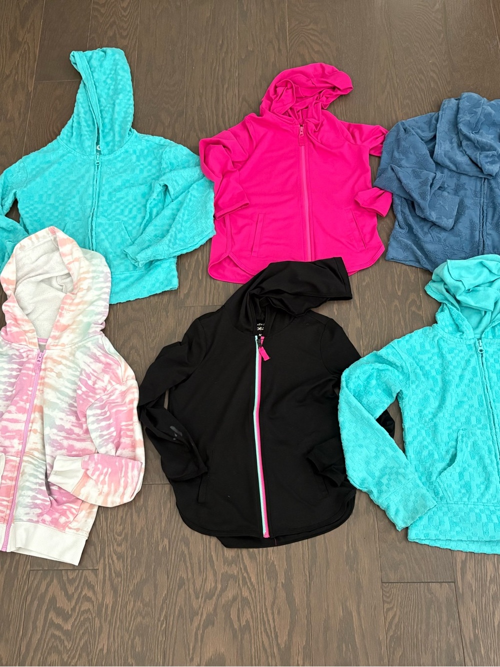 Girl’s sweatshirts / hoodies lot, size 6/7
